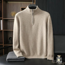 Suéter Masculino Monaco Cashmere – Meio Zíper