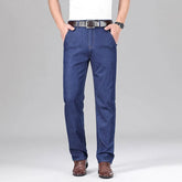 Calça Jeans Masculina Reta em Denim Leve com Lyocell