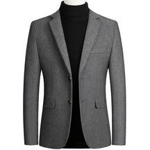 Blazer masculino social de lã slim fit com design elegante e sofisticado para inverno e ocasiões formais