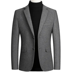 Blazer masculino social de lã slim fit com design elegante e sofisticado para inverno e ocasiões formais