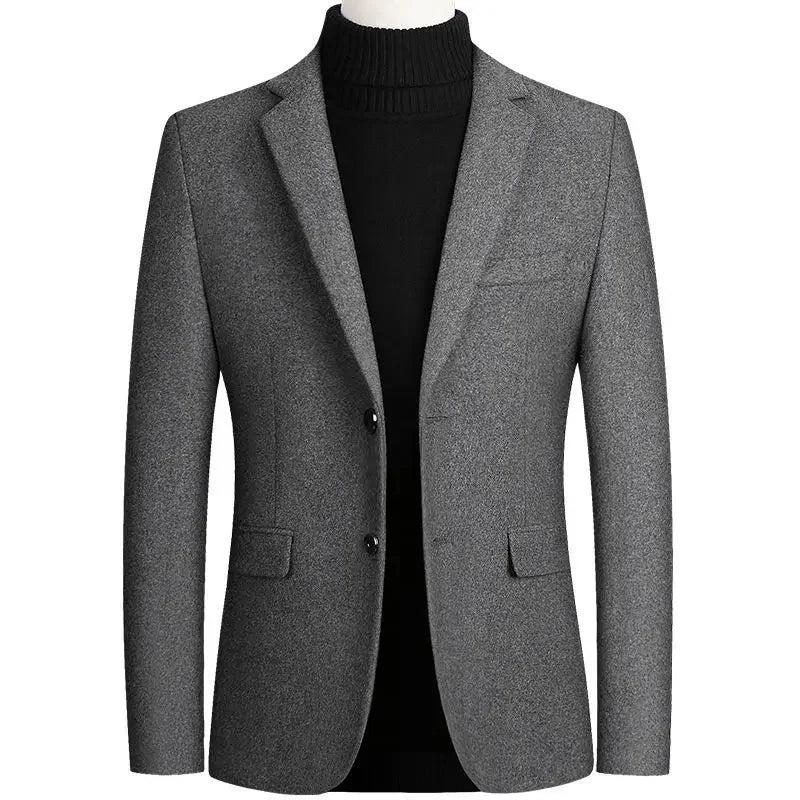 Blazer masculino social de lã slim fit com design elegante e sofisticado para inverno e ocasiões formais