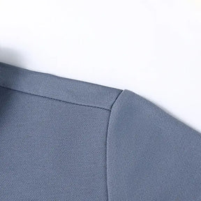 Camisa Polo Masculina Milano SilkBlend – Manga Longa Respirável Elegante