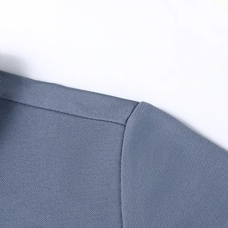 Camisa Polo Masculina Milano SilkBlend – Manga Longa Respirável Elegante