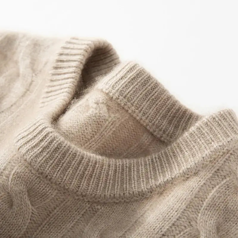 Suéter Masculino Cashmere Trançado Dublin