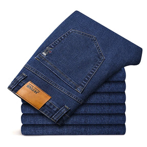 Calça Jeans Masculina Reta Clássica em Denim Confortável