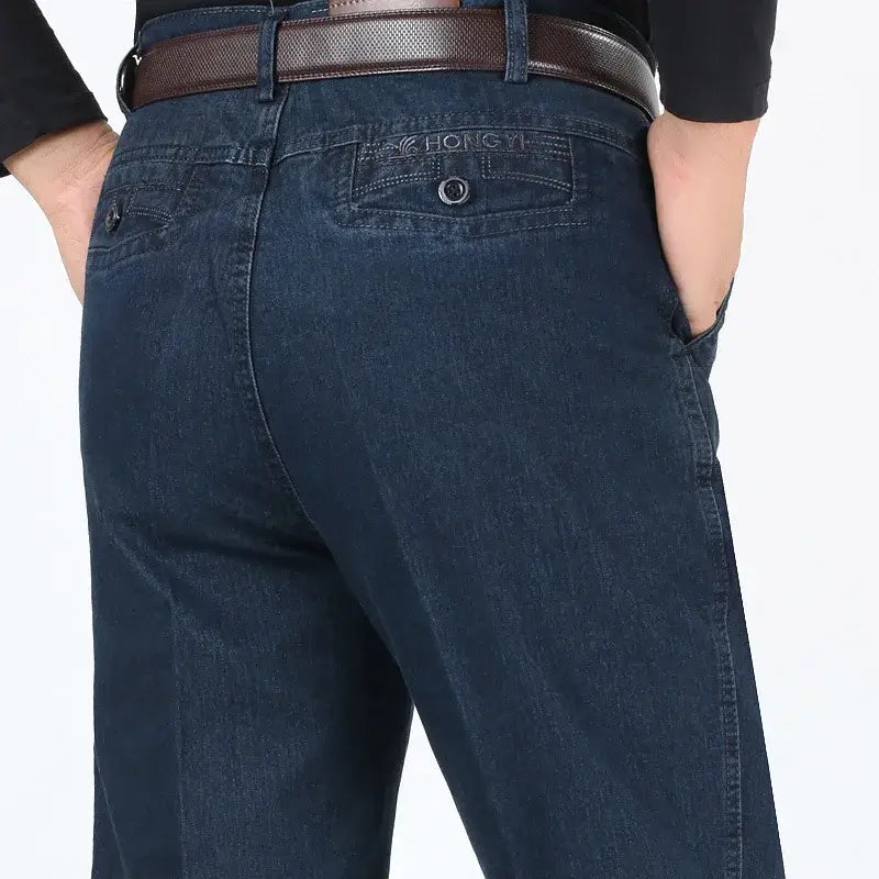 Calça Jeans Masculina Stretch Corte Reto Premium