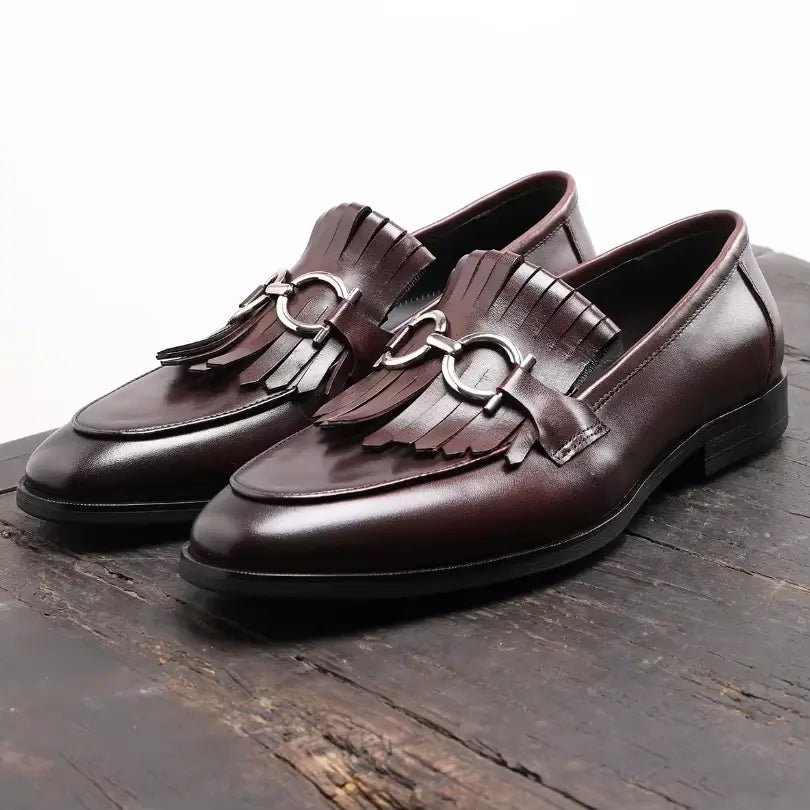 Sapato Masculino Loafer Oxford  Em Couro