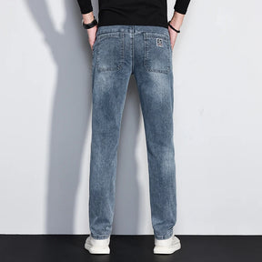 Calça Jeans Masculina Slim Premium com Lavagem Vintage