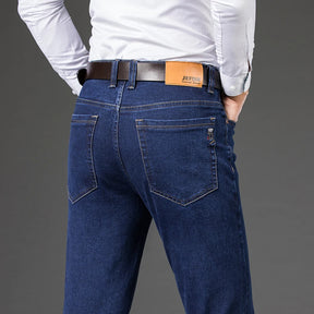 Calça Jeans Masculina Reta Clássica em Denim Confortável