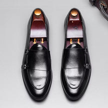 Sapato Masculino Monk Strap Em Couro Polido