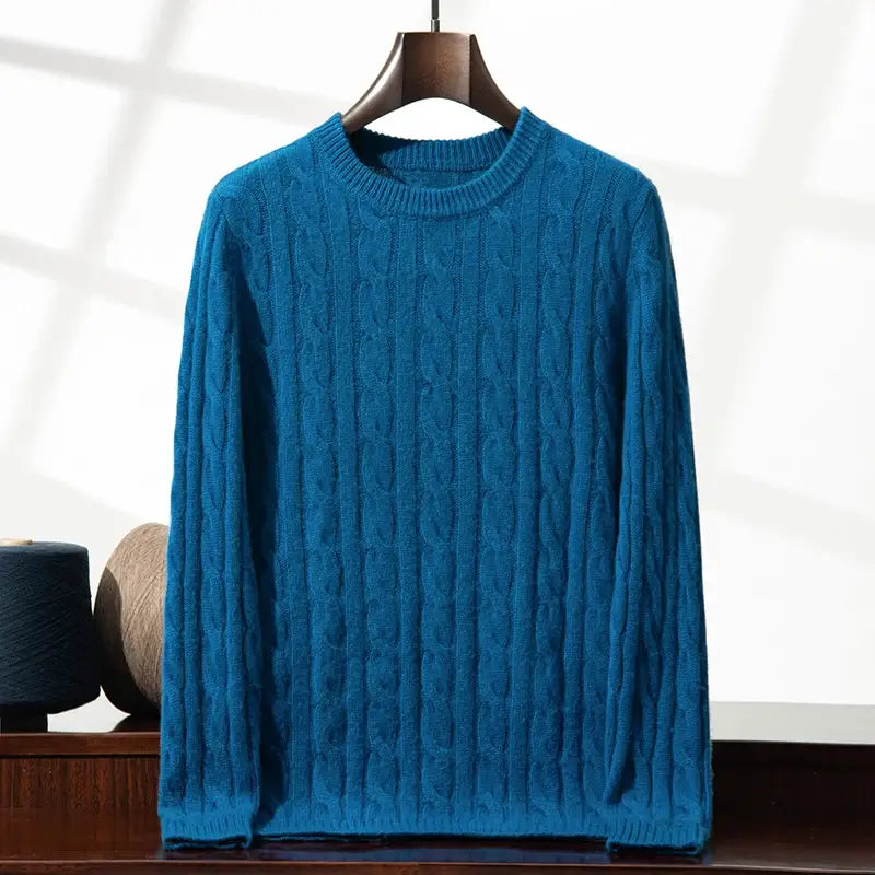 Suéter Masculino Cashmere Trançado Dublin
