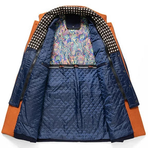 sobretudo masculino  lã premium gola alta elegante inverno