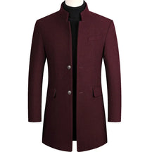Sobretudo masculino de lã premium com corte alongado elegante e visual sofisticado para inverno e ocasiões executivas