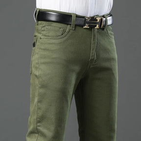 Calça Jeans Masculina Reta em Algodão Premium com Elasticidade