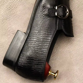 Sapato Masculino Monk Strap Em Couro Legítimo