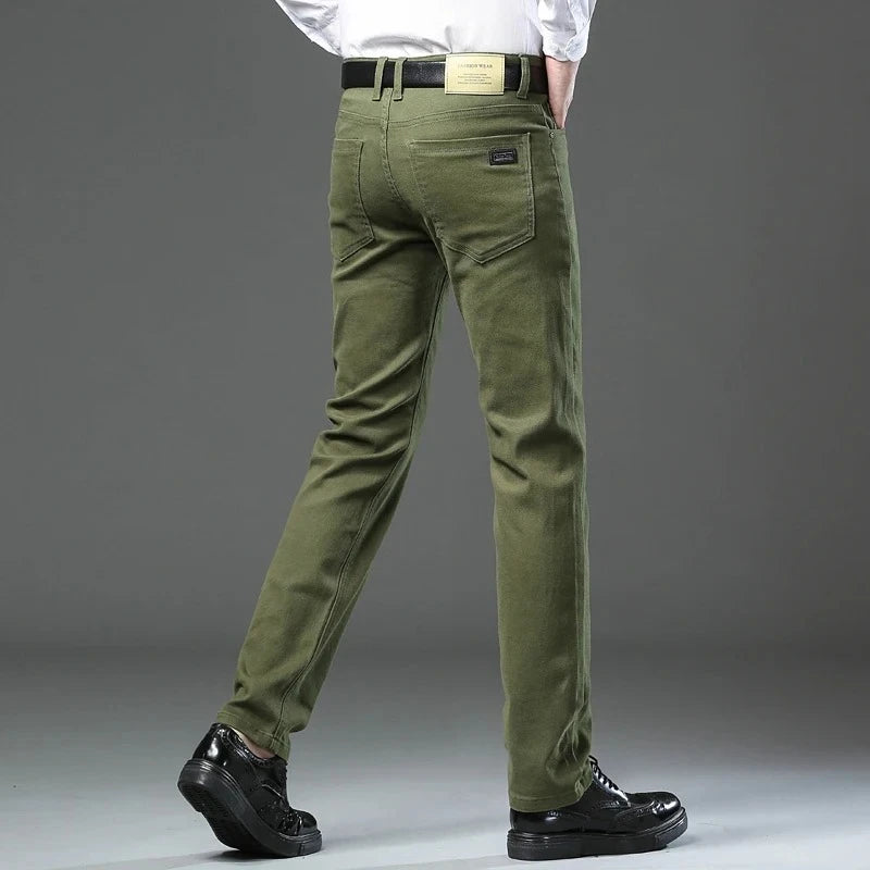 Calça Jeans Masculina Reta em Algodão Premium com Elasticidade