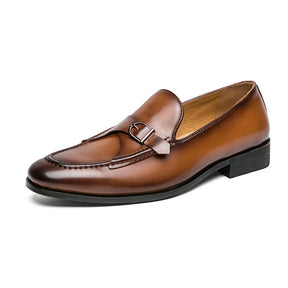 Loafer Masculino Vintage Com Fivela Lateral - Edimburgo