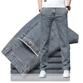 Calça Jeans Masculina Reta Leve em Denim Confortável