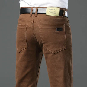 Calça Jeans Masculina Reta em Algodão Premium com Elasticidade