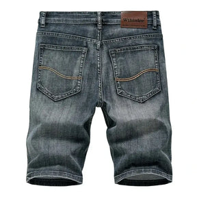 Bermuda Jeans Masculina Reta Stretch