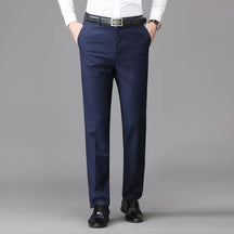 Calça Social Masculina Reta Slim em Tecido Premium