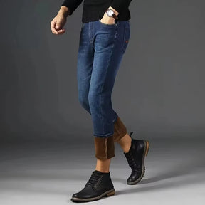 Calça Jeans Masculina Forrada Térmica