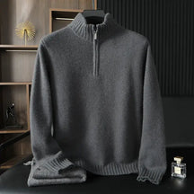Suéter Masculino Monaco Cashmere – Meio Zíper