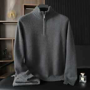 Suéter Masculino Monaco Cashmere – Meio Zíper