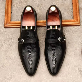 Sapato Masculino Monk Strap Em Couro Legítimo
