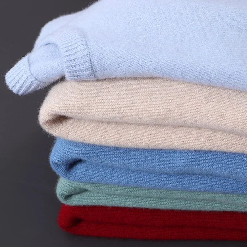 Suéter masculino oversized com gola careca e caimento moderno estilo coreano para inverno