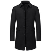 sobretudo masculino  lã premium elegante inverno social moderno