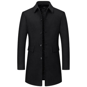 sobretudo masculino  lã premium elegante inverno social moderno