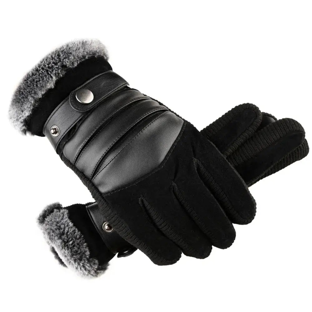 Luva Masculina Oslo com acabamento premium, detalhe em pelúcia e proteção térmica para dias frios.