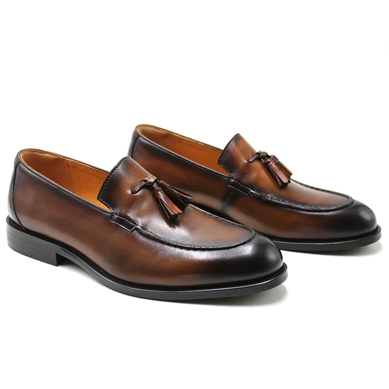 Sapato Masculino Loafer Em Couro Legítimo Com Detalhe Metálico Elegante