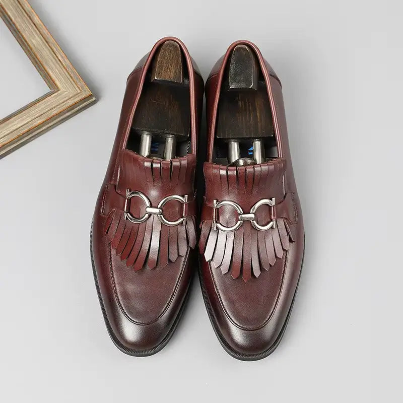 Sapato Masculino Loafer Oxford  Em Couro