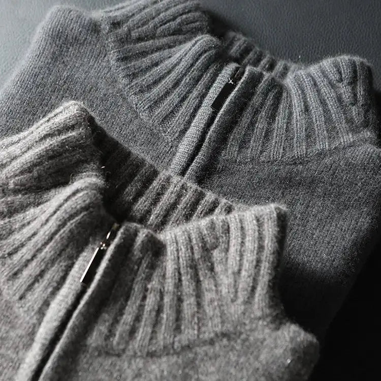 Suéter Masculino Monaco Cashmere – Meio Zíper