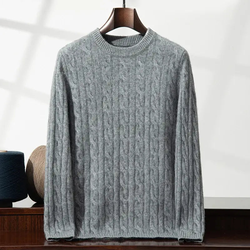 Suéter Masculino Cashmere Trançado Dublin