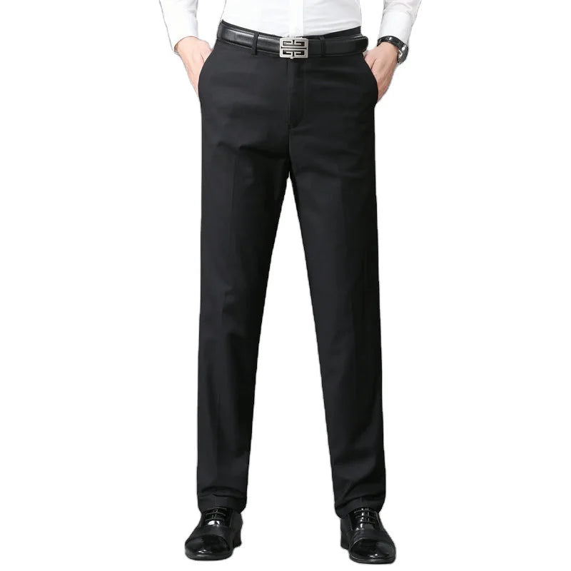 Calça Social Masculina Reta Slim em Tecido Premium