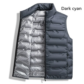 colete masculino térmico preto ultraleve com forro refletivo interno e gola alta ideal para inverno