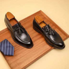 Sapato Masculino Loafer Em Couro Legítimo Com Detalhe Metálico Elegante