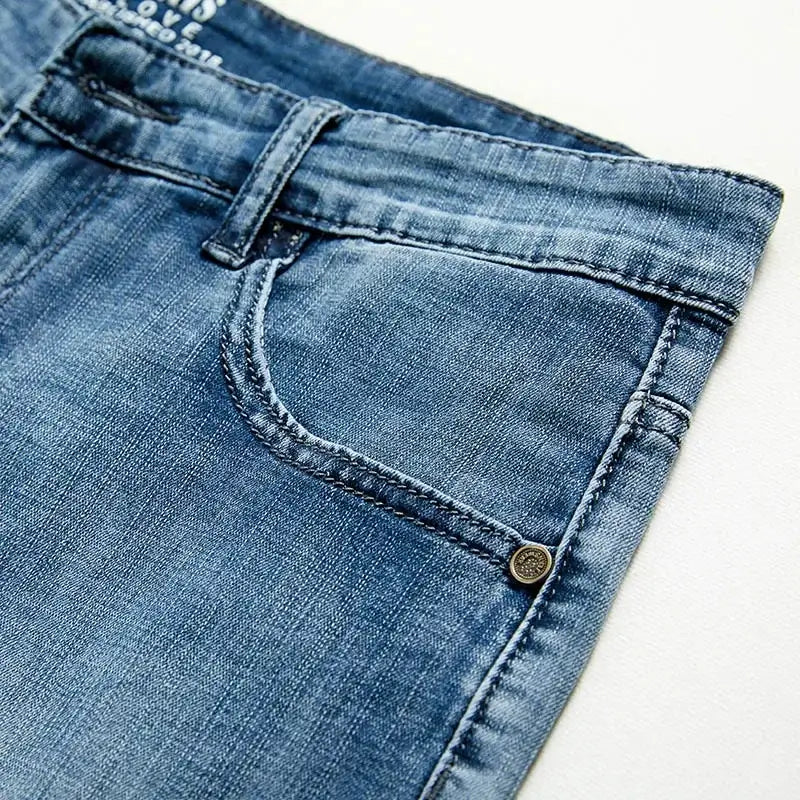 Bermuda Jeans Masculina Reta Clássica