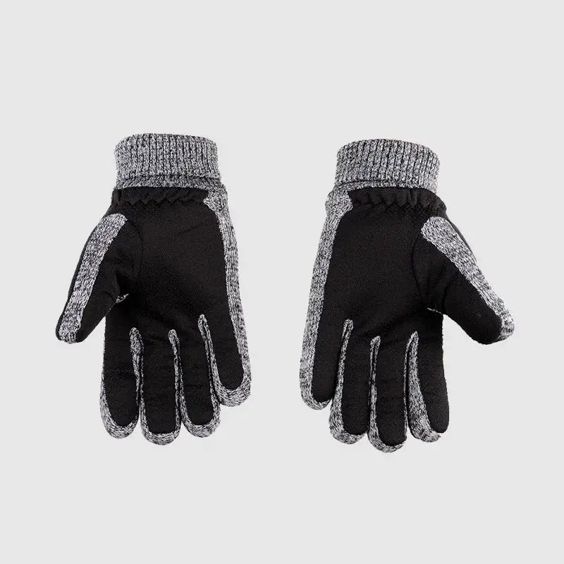 Luva térmica masculina com acabamento premium, detalhe em tricô no punho e forro quente para inverno.