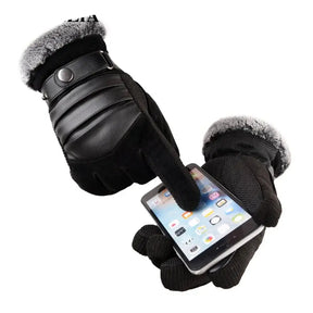 Luva Masculina Oslo com acabamento premium, detalhe em pelúcia e proteção térmica para dias frios.