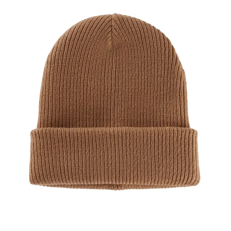 Gorro Unissex Vermont em tricô canelado com ajuste confortável e proteção térmica.