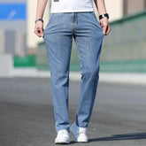 Calça Jeans Masculina Reta Leve em Denim Confortável
