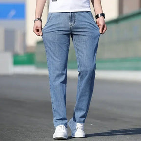 Calça Jeans Masculina Reta Leve em Denim Confortável