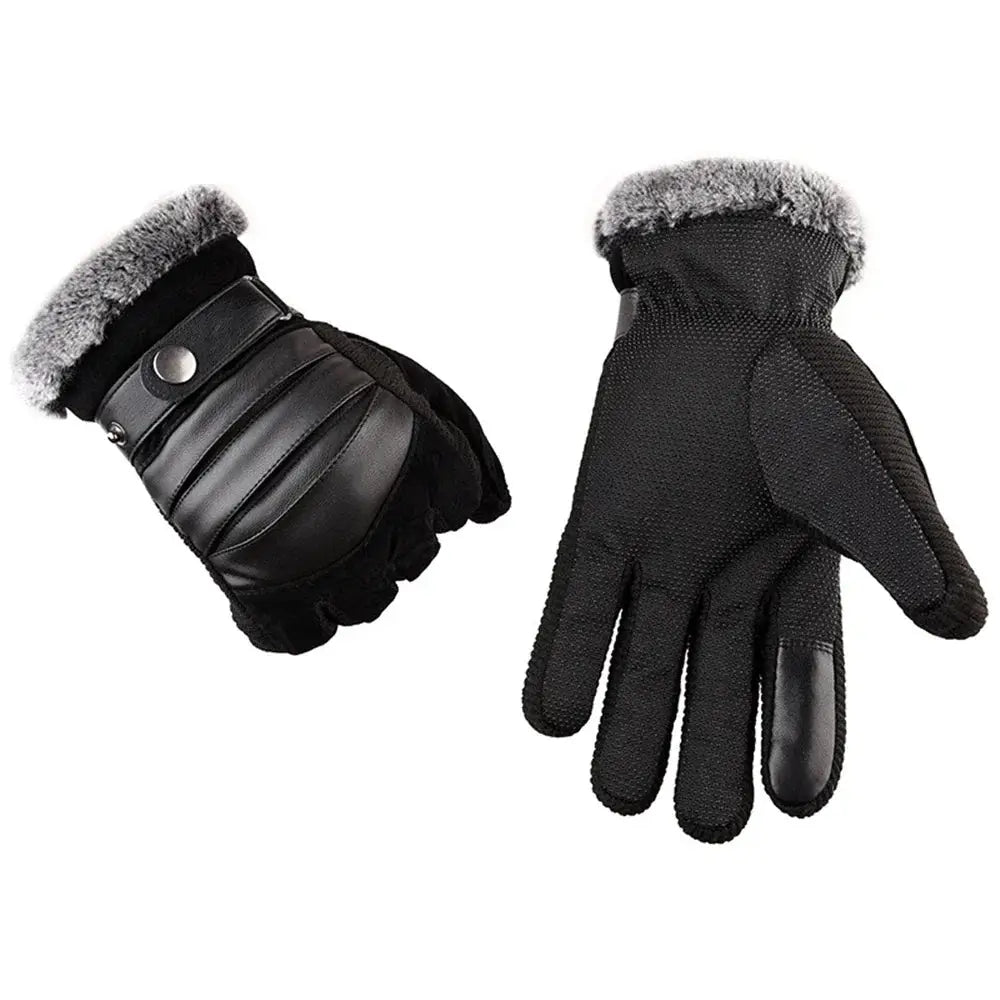 Luva Masculina Oslo com acabamento premium, detalhe em pelúcia e proteção térmica para dias frios.