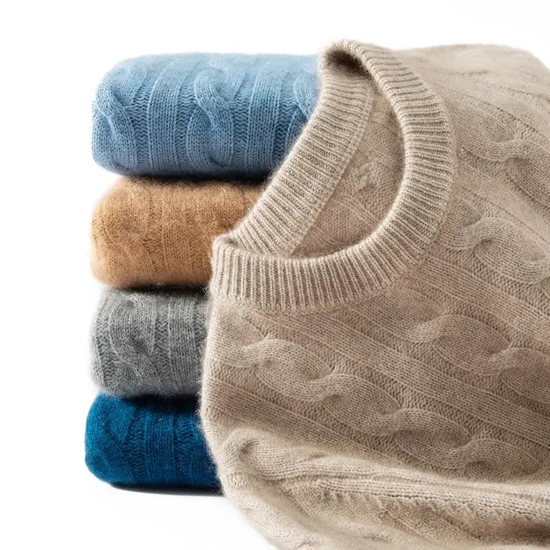 Suéter Masculino Cashmere Trançado Dublin