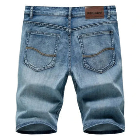Bermuda Jeans Masculina Reta Stretch