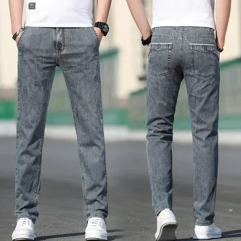 Calça Jeans Masculina Reta Leve em Denim Confortável